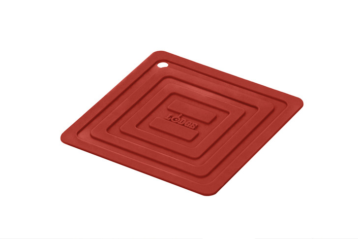 Square Red Silicone Pot Holder