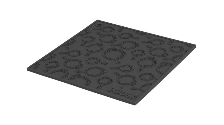 Square Black Silicone Skillet Pattern Trivet