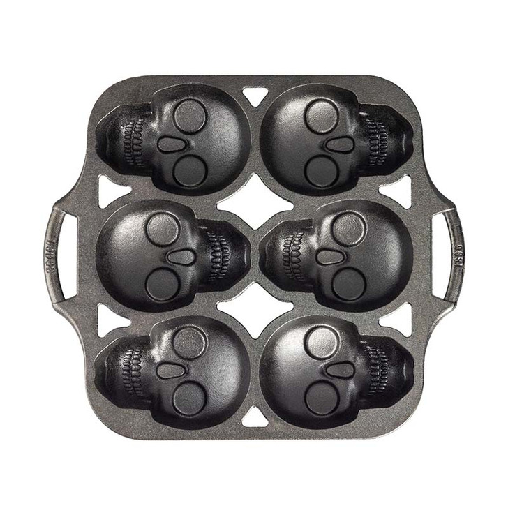 Cast Iron Skull Mini Cake Pan