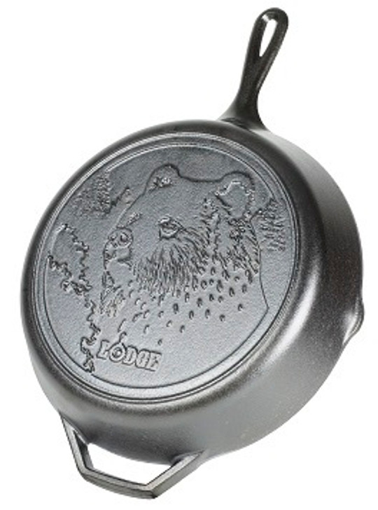 Wildlife Series 12 Inch Cast Iron Bear Skillet