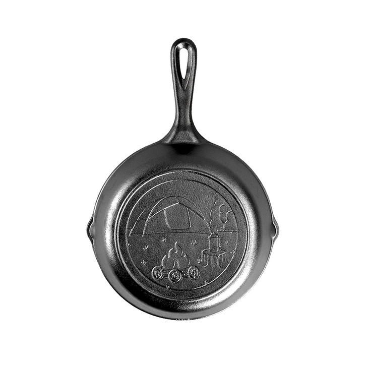 Wanderlust Series 8 Inch Cast Iron Tent Skillet