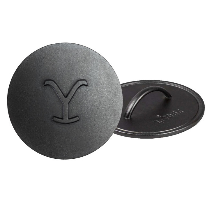 Yellowstone 8 Inch Cast Iron "Power Y" Grill Press