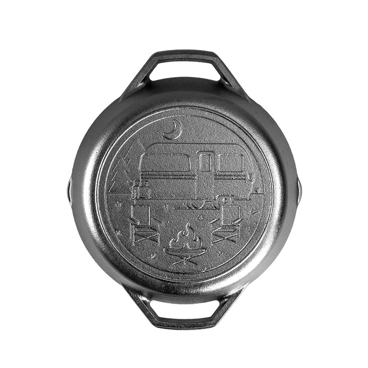Wanderlust Series 10.25 Inch Cast Iron Dual Handle Camper Pan