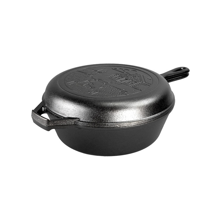 Wanderlust Series 3.2 Quart Cast Iron Cabin Combo Cooker